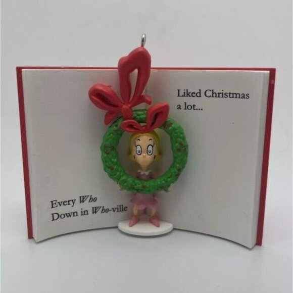 New Grinch Who Stole Christmas Book Hallmark Keepsake Ornament Cindy Lou Who Box - Picture 3 of 6